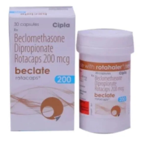 BECLATE ROTACAPS 200MCG – BECLOMETASONE 200MCG