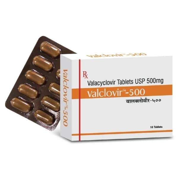 Valacyclovir 500mg – Valclovir 500mg Tablet
