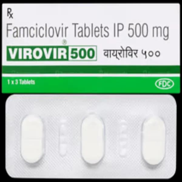 Virovir 500Mg – Famciclovir Tablet