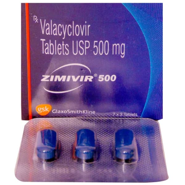 Zimivir 500Mg – Valacyclovir Tablet