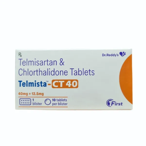 Telmista CT 40mg Tablet - Telmisartan/Chlorthalidone