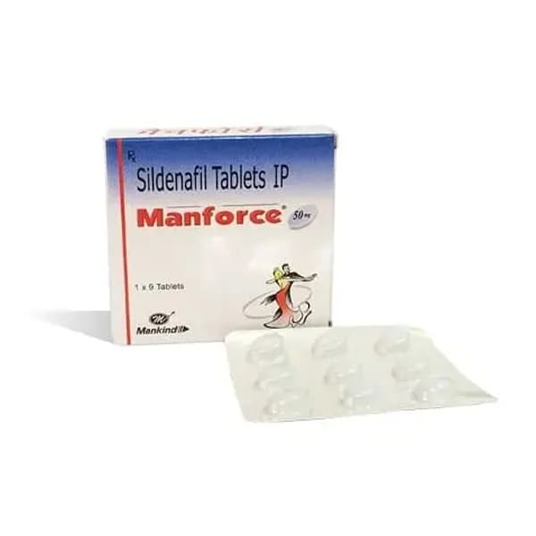 Manforce 50mg – Sildenafil Citrate