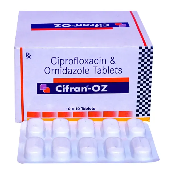 Cifran OZ Tablet – Ciprofloxacin/Ornidazole
