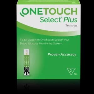 OneTouch Select Plus Test Strips – 25 Strips