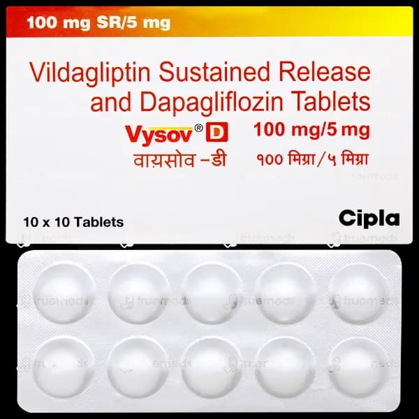 Vysov D – Vildagliptin 100mg + Dapagliflozin 5mg