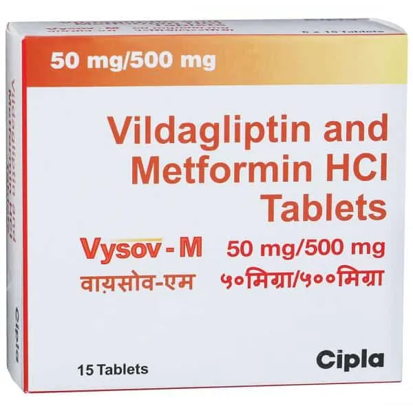 Vysov M – Vildagliptin 50mg + Metformin 500mg