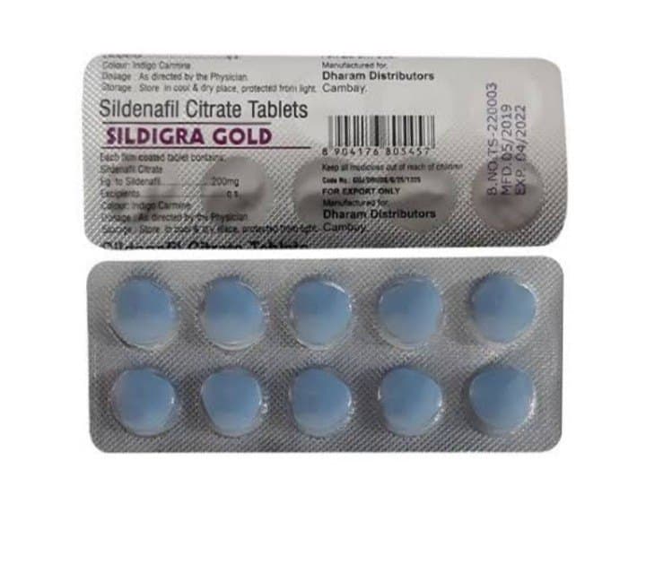 SILDIGRA GOLD 200 MG - SILDENAFIL CITRATE